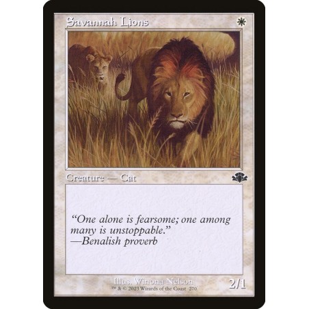 Savannah Lions // Leones de la sabana (Retro Frame) (F)