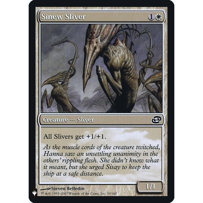 Sinew Sliver // Fragmentado de tendones (F)