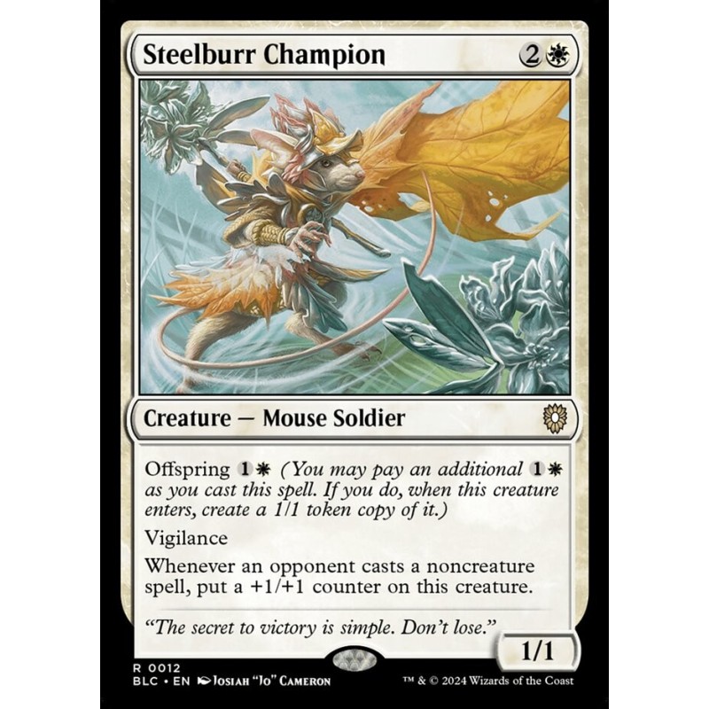 Steelburr Champion // Campeona de floracero