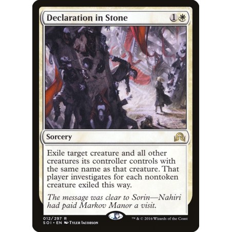 Declaration in Stone // Declaración en piedra