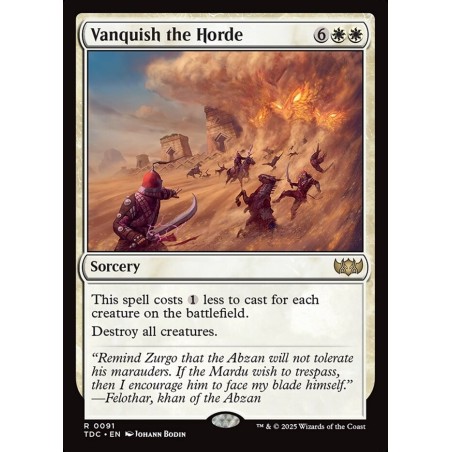 Vanquish the Horde // Aniquilar a la horda