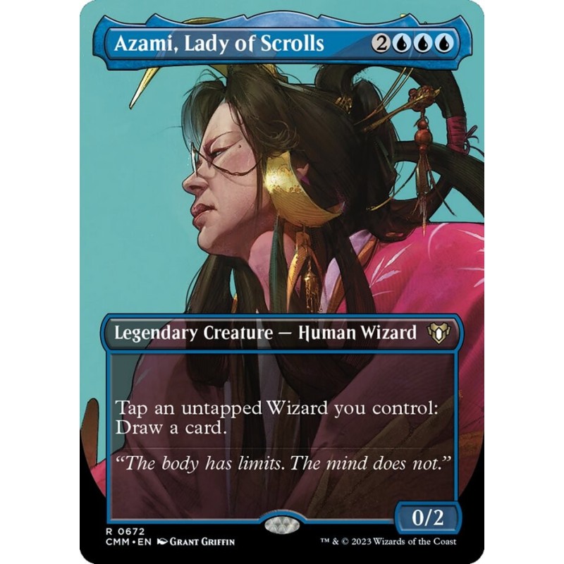 Azami, Lady of Scrolls // Azami, señora de los pergaminos (Borderless)