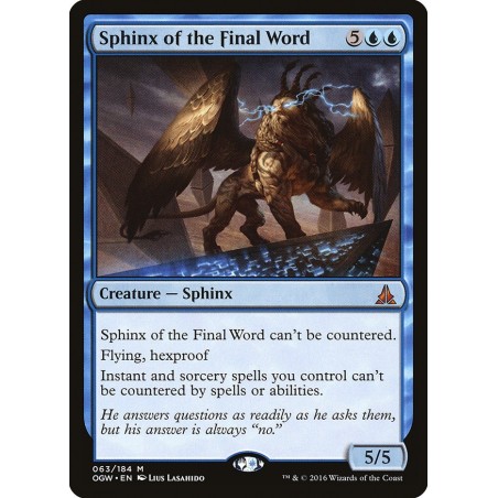Sphinx of the Final Word // Esfinge de la palabra final