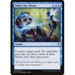 Didn't Say Please // No dijiste por favor (F)