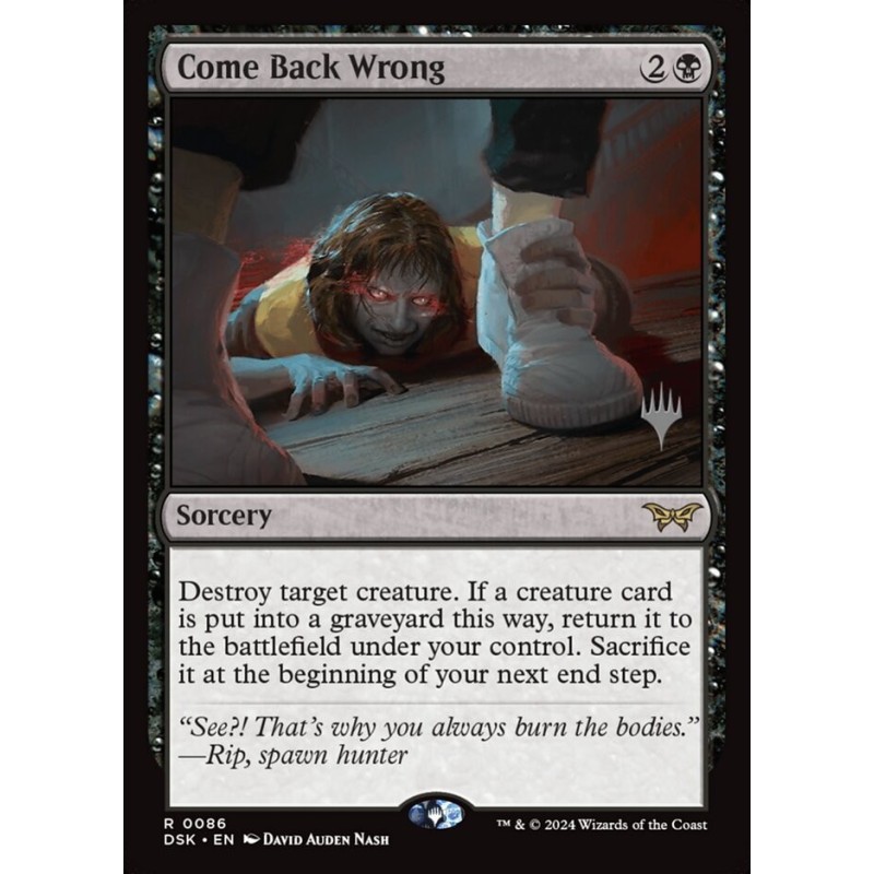 Come Back Wrong // Regresar trastocado (PP)