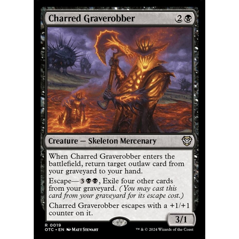 Charred Graverobber // Robatumbas carbonizado