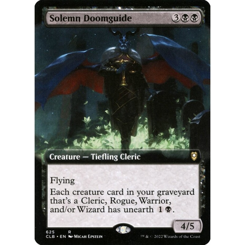 Solemn Doomguide // Guía fúnebre solemne (Extended Art)