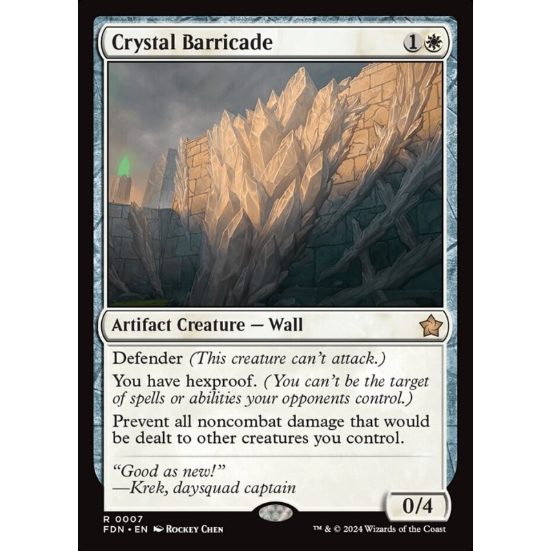 Crystal Barricade // Barricada de cristal