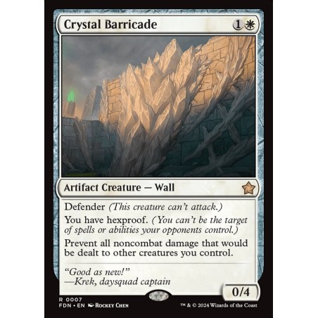 Crystal Barricade // Barricada de cristal