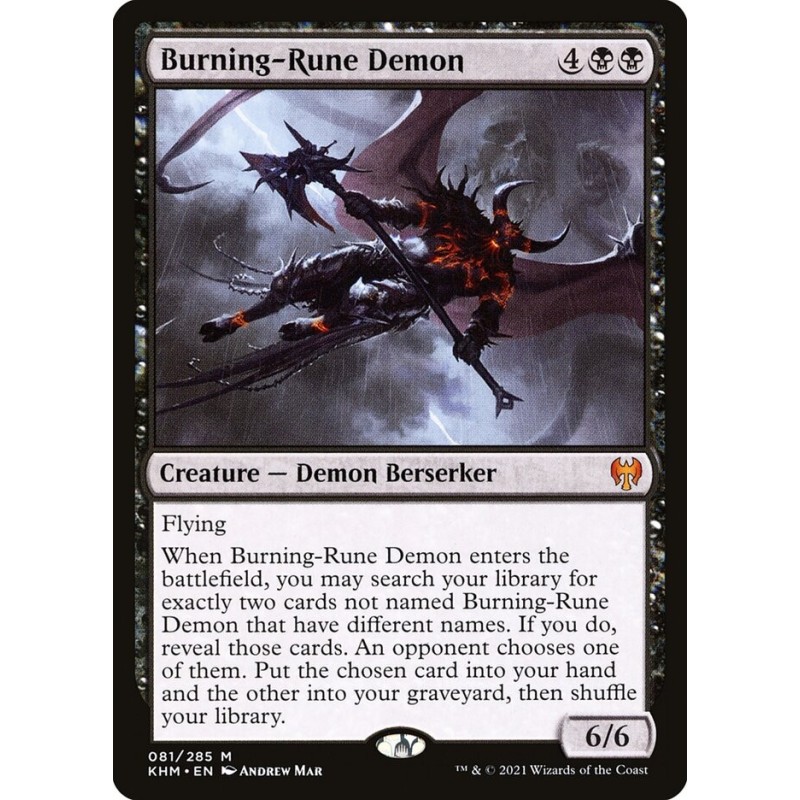 Burning-Rune Demon // Demonio runardiente