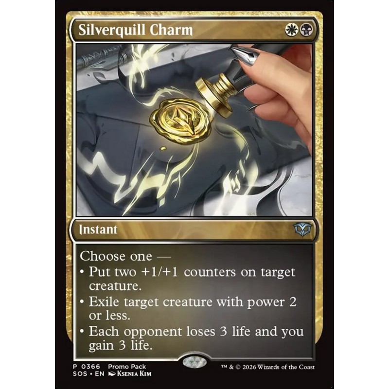 Silverquill Charm // Amuleto de Plumargéntum (PP)