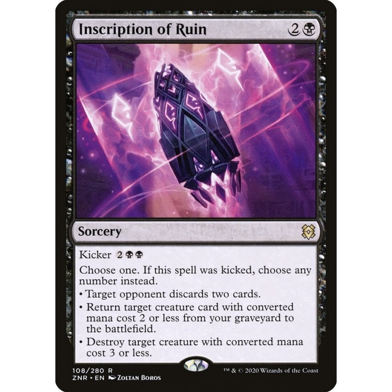Inscription of Ruin // Inscripción de catástrofe
