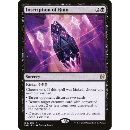 Inscription of Ruin // Inscripción de catástrofe