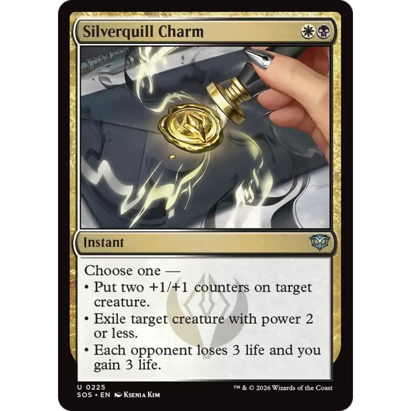 Silverquill Charm // Amuleto de Plumargéntum