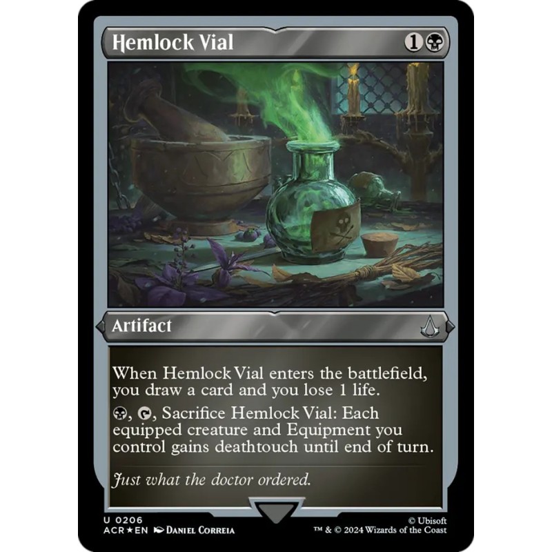 Hemlock Vial (Etched Foil)