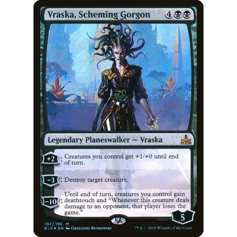 Vraska, Scheming Gorgon // Vraska, gorgona intrigante (F)