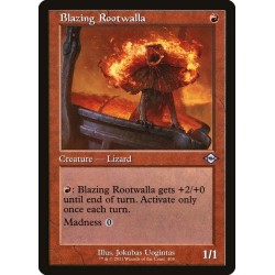 Blazing Rootwalla // Raizguana ardiente (Etched) (F)