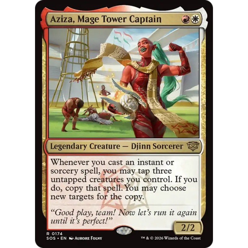 Aziza, Mage Tower Captain // Aziza, capitana de torres mágicas