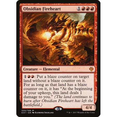 Obsidian Fireheart // Corazón ígneo de obsidiana