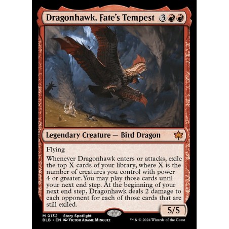 Dragonhawk, Fate's Tempest // Dralcón, Tormenta del Destino (PP)