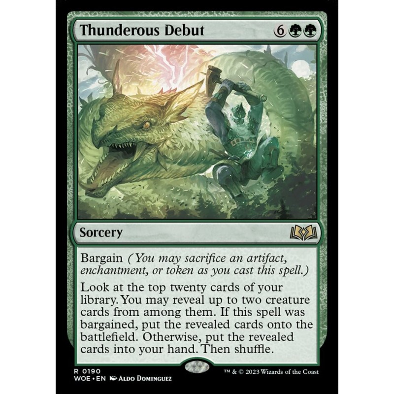 Thunderous Debut // Debut atronador