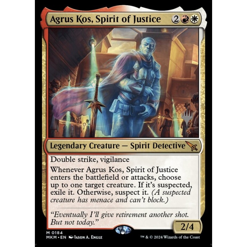 Agrus Kos, Spirit of Justice // Agrus Kos, espíritu de la justicia (PP)