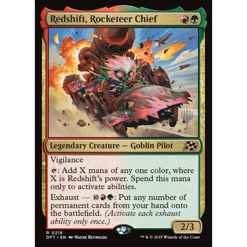 Redshift, Rocketeer Chief // Alrojo, jefe de los Coheteros (PP) (F)