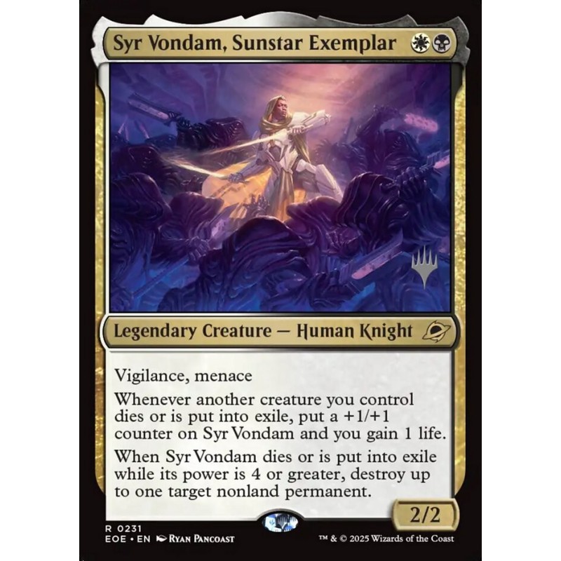 Syr Vondam, Sunstar Exemplar // Syr Vondam, as de Solestrella (PP)
