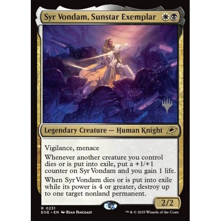 Syr Vondam, Sunstar Exemplar // Syr Vondam, as de Solestrella (PP)
